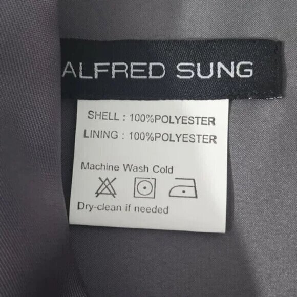 2/$50 Alfred Sung Caviar Sateen Twill Cap Sleeve Dress Size 4 – Elegant - Picture 5 of 7